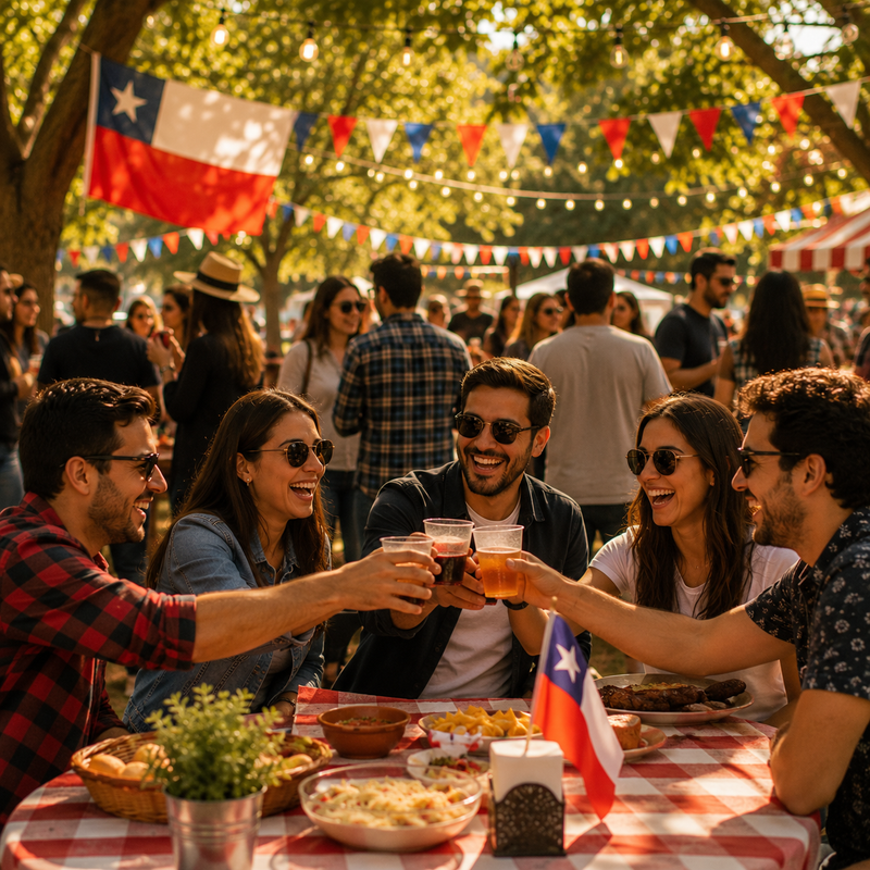 Ambiente festivo chileno