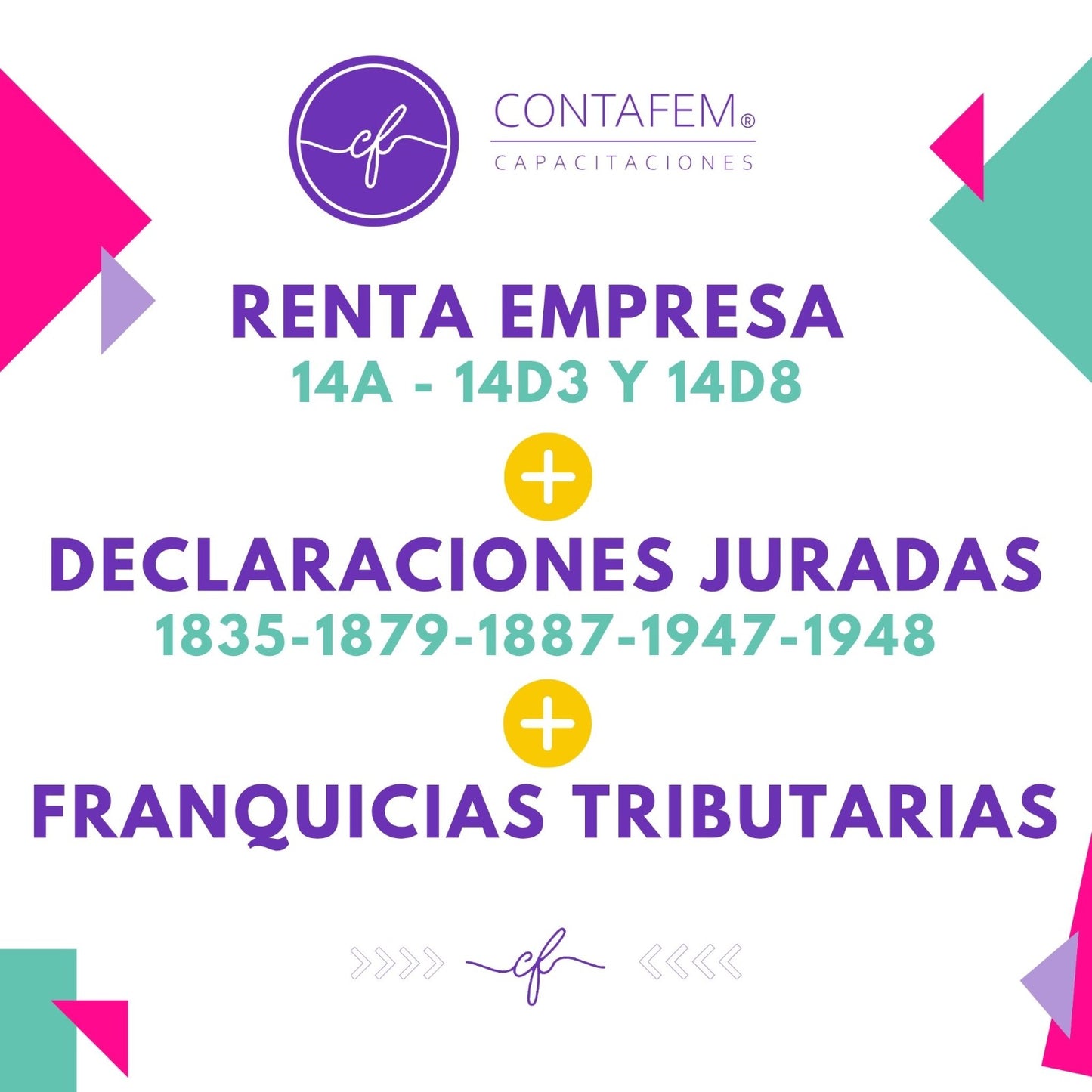Pack Renta Empresa + Declaraciones Juradas + Franquicias Tributarias